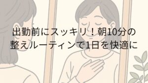 出勤前にスッキリ！朝10分の整えルーティンで1日を快適に