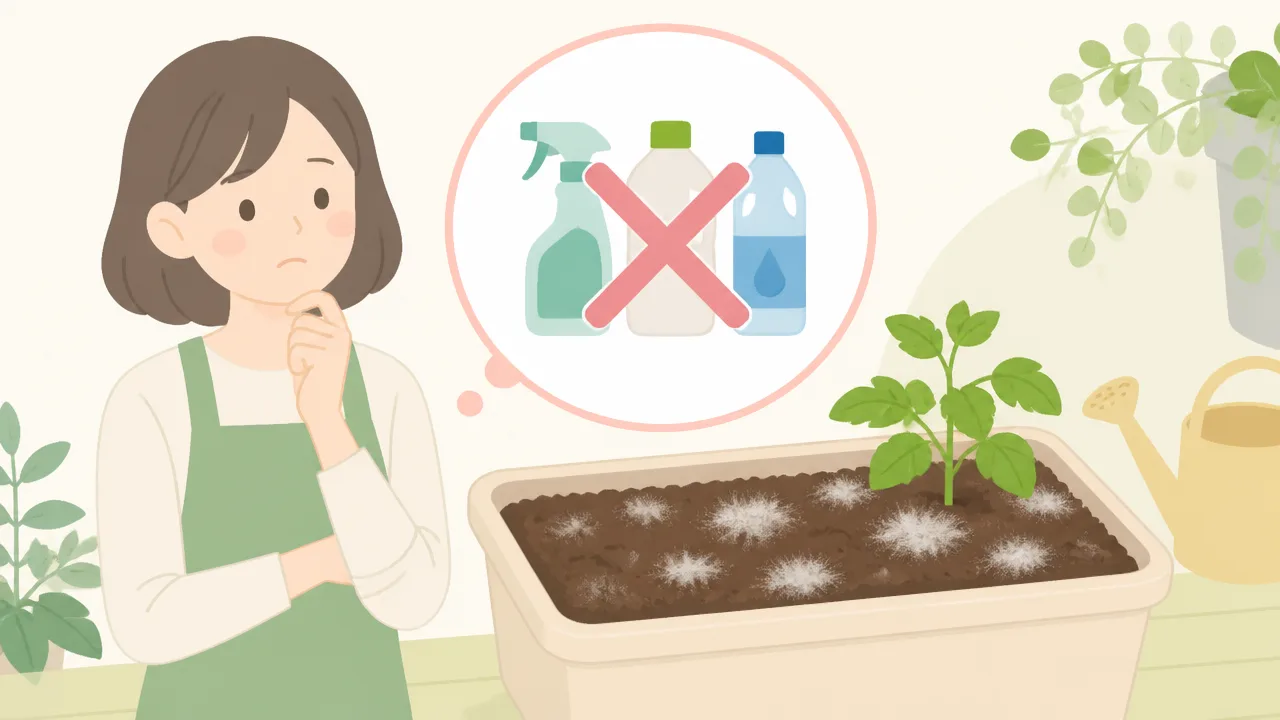 プランターの土に白いカビが生える原因とやさしい対処法