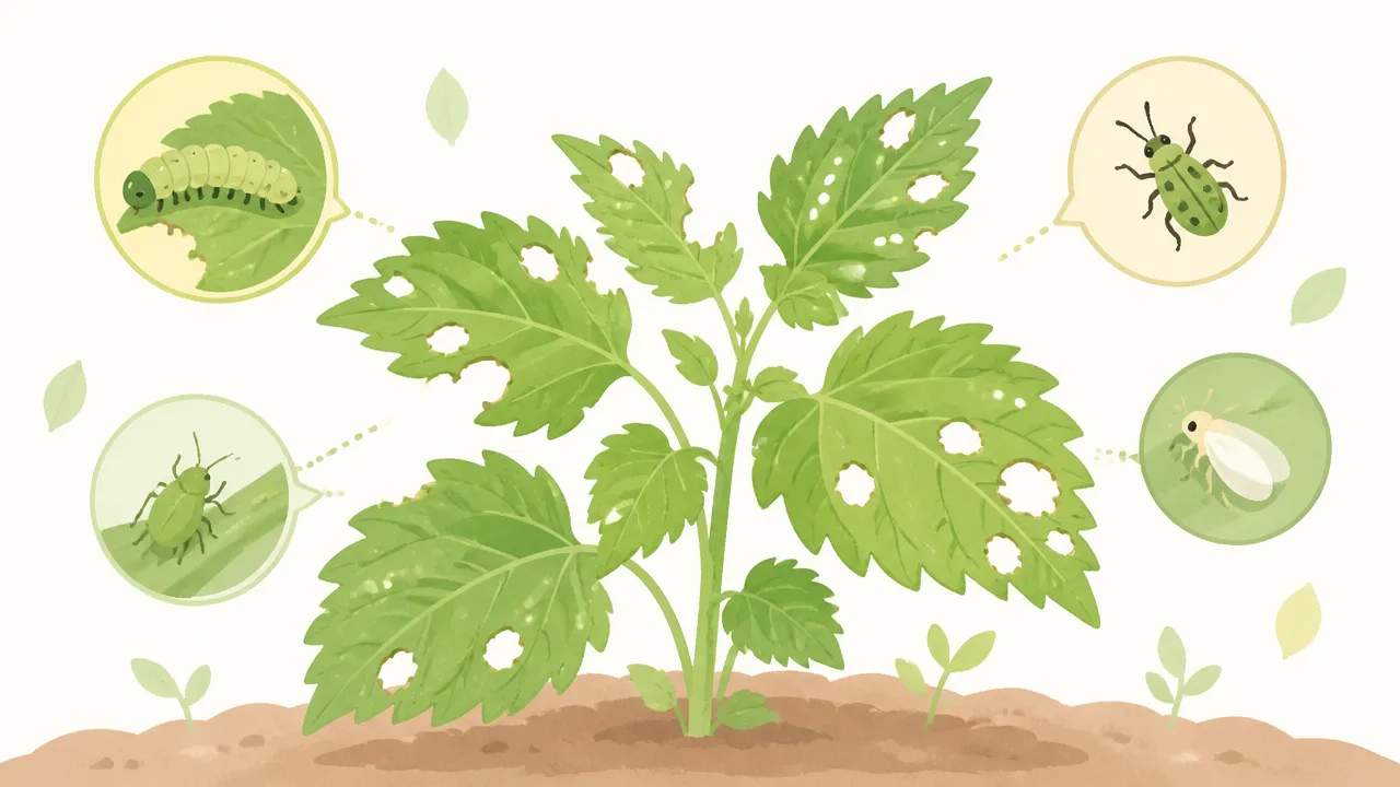 大葉が虫に食べられる原因は？見つけ方とやさしい対策方法