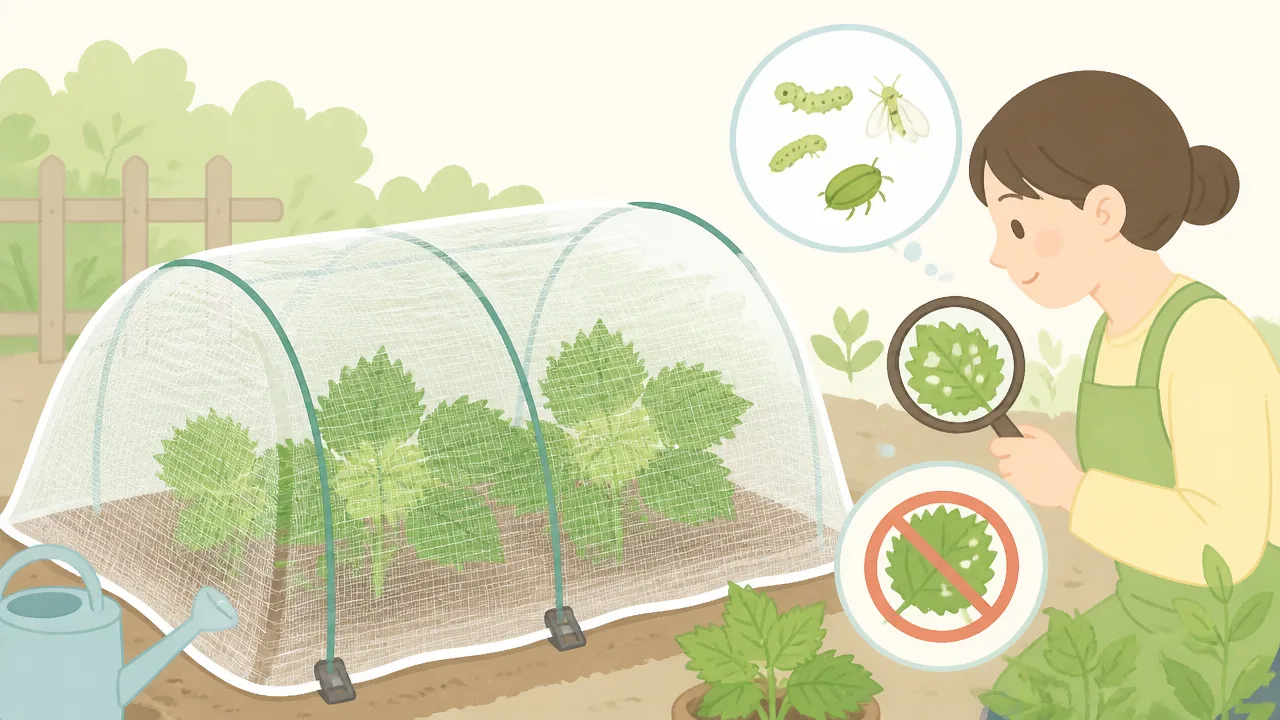 大葉の葉に穴が開く原因は?害虫の見分け方とやさしい対策法